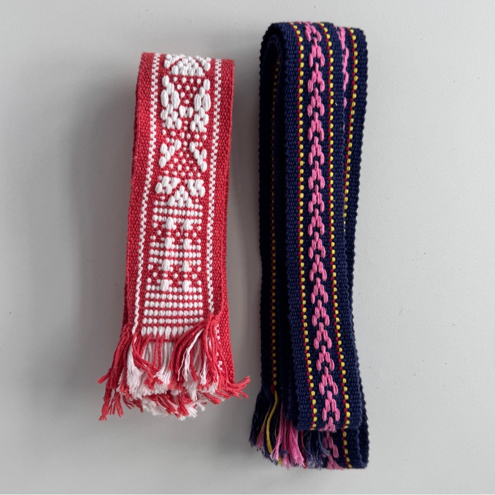 Handwoven Belts from Mexico - Set of Two